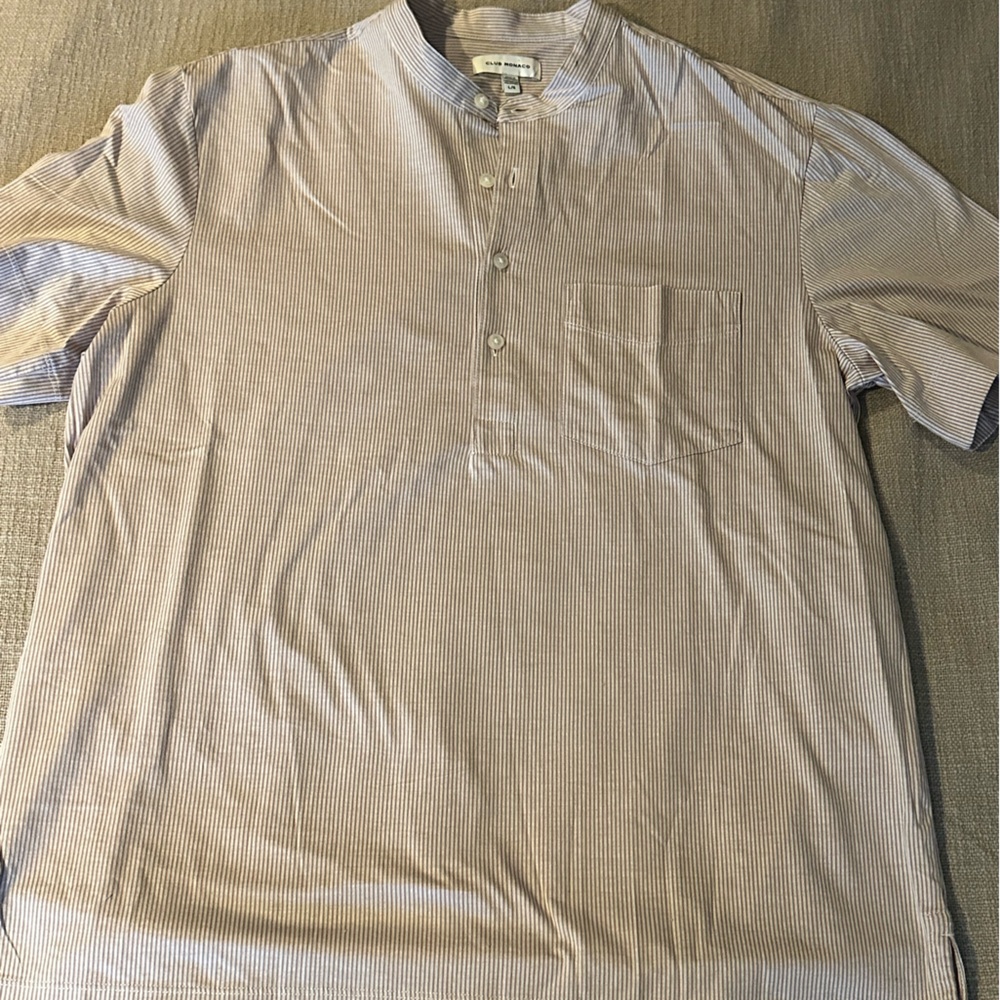 Club Monaco Cotton Men's Casual Striped Shirt